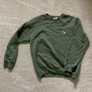Dark green crew neck
